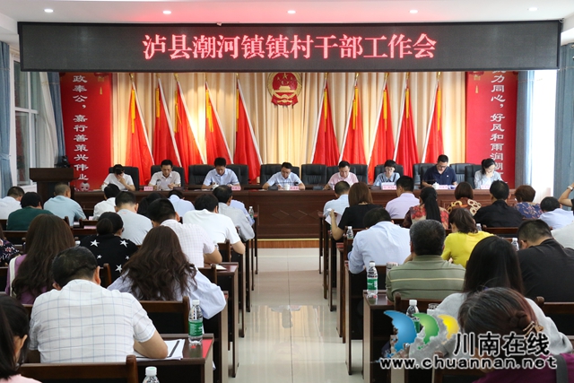 泸县潮河镇召开2020年镇村干部工作会