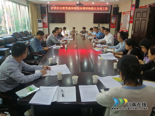 泸州市自然资源和规划局调研纳溪区分局工作