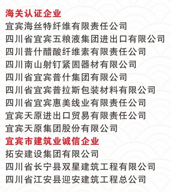 宜宾诚信红黑榜发布！拖欠农民工工资、严重违法失信…这些企业被点名(图3)