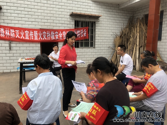 泸县云龙镇召开森林防火暨火灾扑救安全常识培训院坝会(图2)