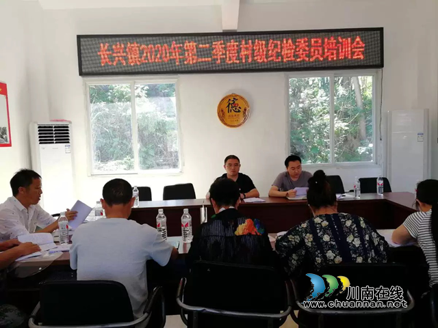 宜宾南溪区长兴镇纪委开展2020年第二季度村级纪检委员培训(图4)