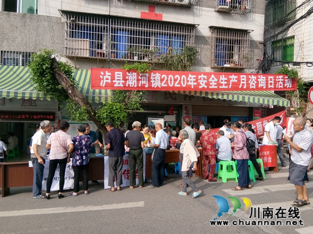 泸县潮河镇开展安全生产月咨询日活动(图2)