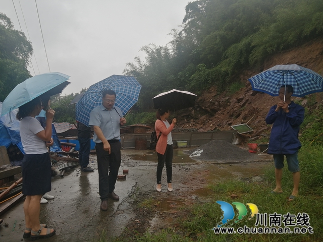 纳溪区自然资源和规划分局扎实开展雨后地质灾害巡查工作