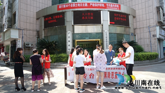 泸州市自然资源和规划系统组织开展“6.25”全国土地日宣传活动(图8)