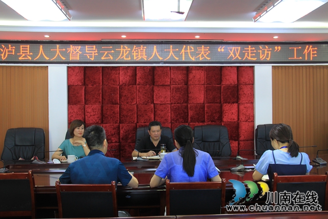 颜习林到泸县云龙镇督导人大代表走访企业、群众专项工作