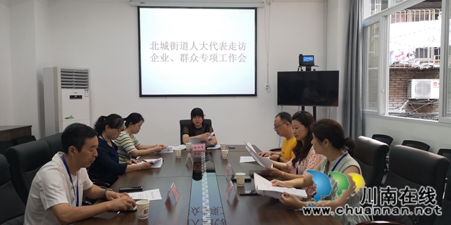 江阳区北城街道人大代表小组召开人大代表走访企业、群众专项工作会