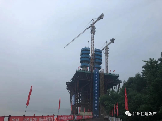 泸州长江六桥主墩建设最新进展来了!(图2)