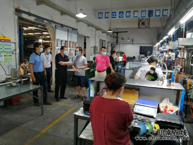 合江县白鹿镇：市县人大代表走访白鹿镇企业