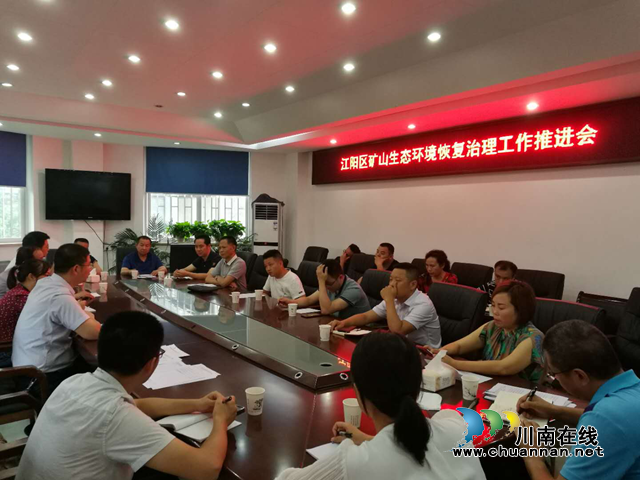 江阳区自然资源和分局召开矿山生态环境恢复治理工作推进会
