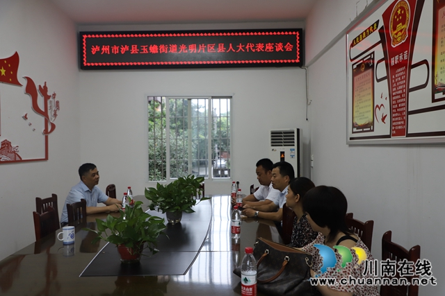 泸县玉蟾街道人大代表开展走访企业活动(图2)