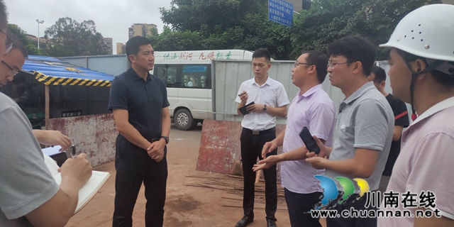 肖刚率队督导泸县污水处理设施建设项目(图2)
