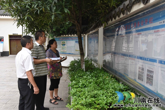 泸县玉蟾街道开展2020年第二季度村（居）务公开工作督查(图3)