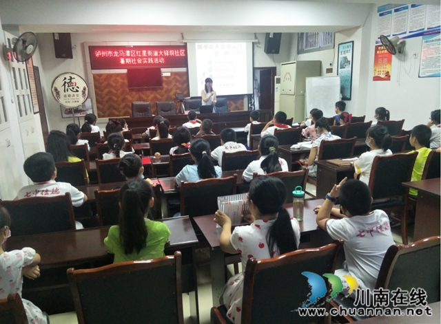 龙马潭区红星街道大驿坝社区开展暑期社会实践活动