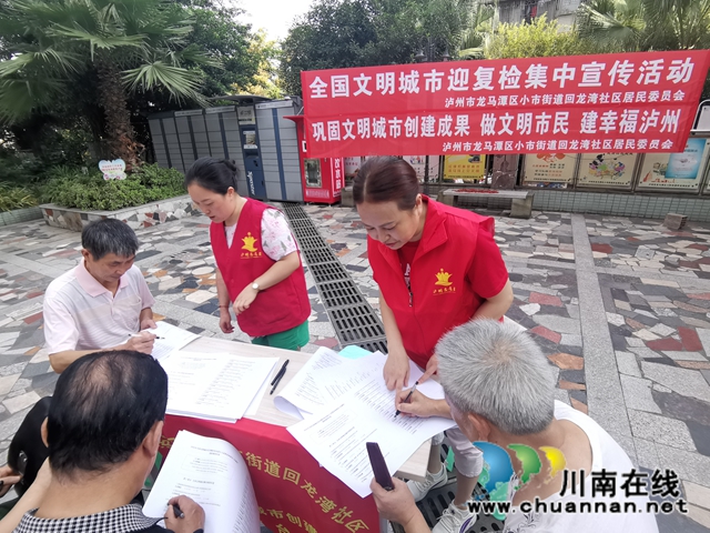 龙马潭区小市街道：迎接文明城市复检，我们在行动(图2)