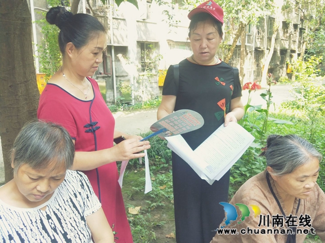 龙马潭区审计局积极开展全国文明城市建设工作入户调查宣传