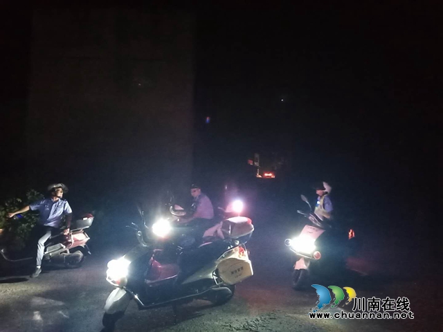 泸县立石镇：夜间巡逻队 点亮“平安灯”