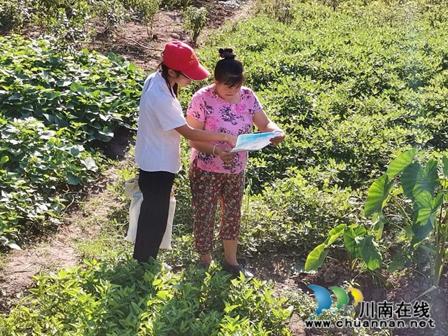 内江经开区靖民镇石坝村开展城乡居民医疗保险宣传工作