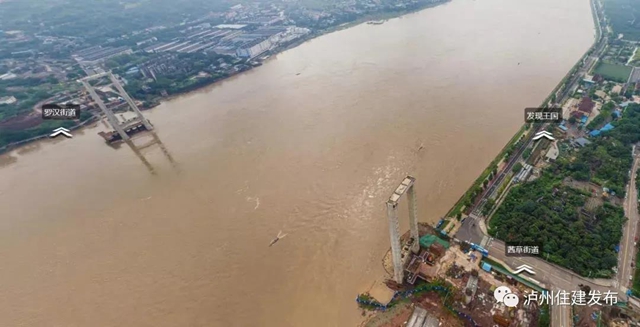 泸州长江二桥西连接线预计下月通车