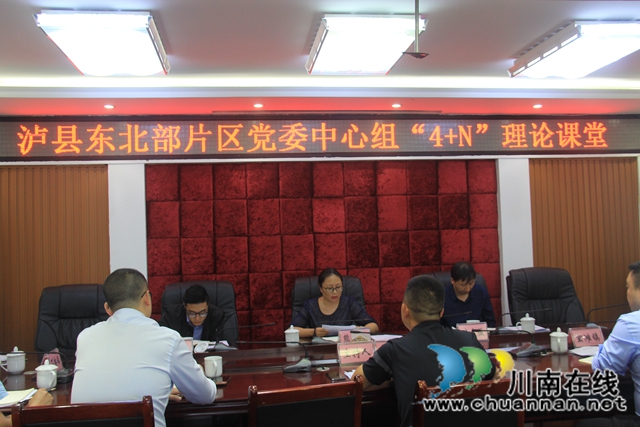 泸县东北部片区党委中心组“4+N”理论课堂在云龙镇举行(图1)