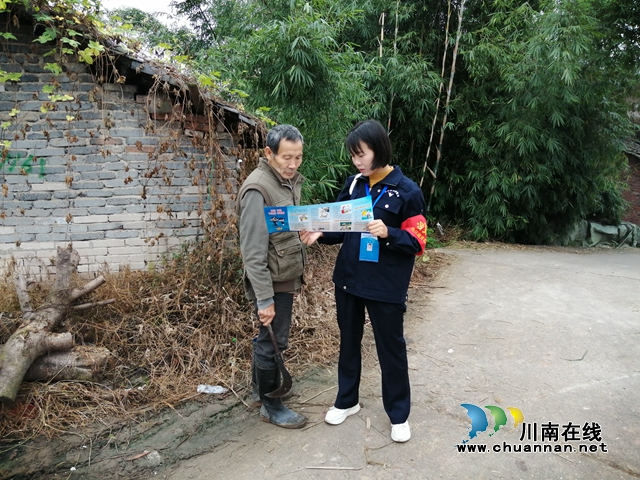 内江经开区靖民镇沱江社区：防范网络诈骗，你我义无反顾(图1)