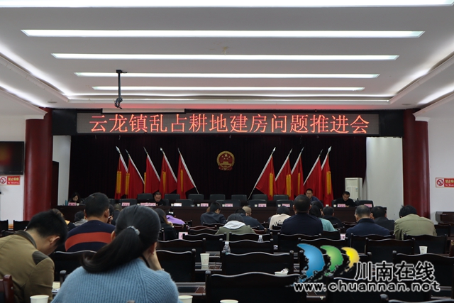 泸县云龙镇召开农村乱占耕地建房问题推进会(图1)