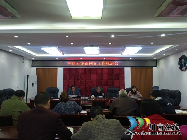 泸县云龙镇召开创文工作推进会(图1)