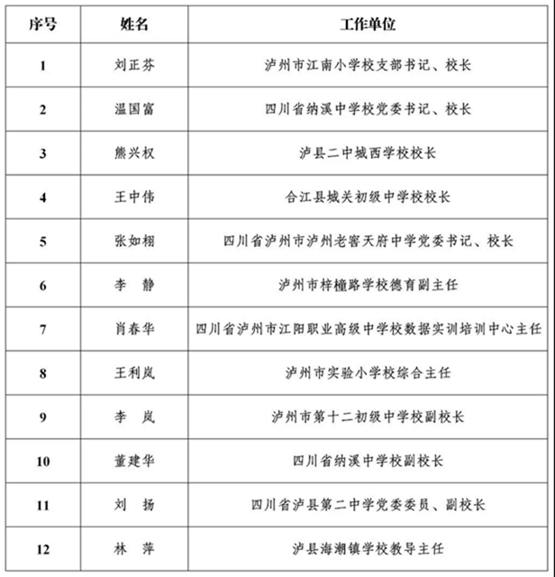 公示丨泸州市2020年度“酒城英才”拟入选名单出炉!(图10) 公示丨泸州市2020年度“酒城英才”拟入选名单出炉!(图10)