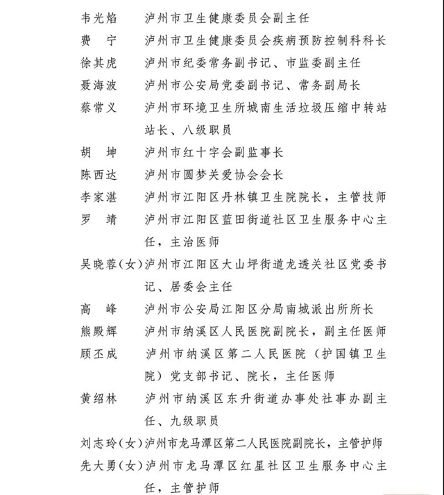 四川省抗击新冠肺炎疫情和防汛救灾表彰大会召开，泸州这些个人和集体获表彰(图4)