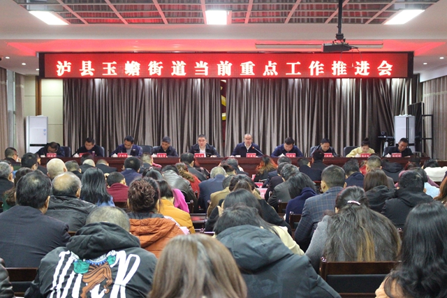 泸县玉蟾街道召开当前重点工作推进会(图1)