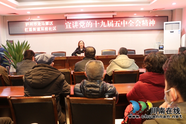 市委宣传团走进龙马潭区红星街道双桂社区宣讲党的十九届五中全会精神(图2)