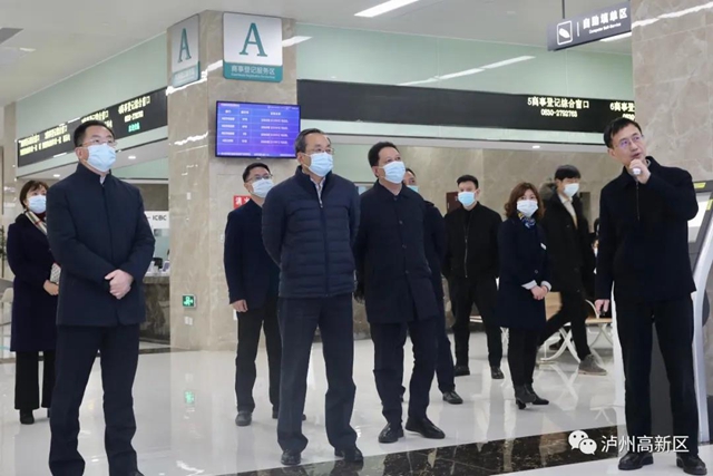 王宁、杨兴平到泸州国家高新区督导工作(图1) 王宁、杨兴平到泸州国家高新区督导工作(图1)