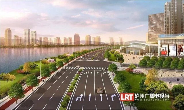 泸州茜草滨江路主体工程预计春节前具备通车条件