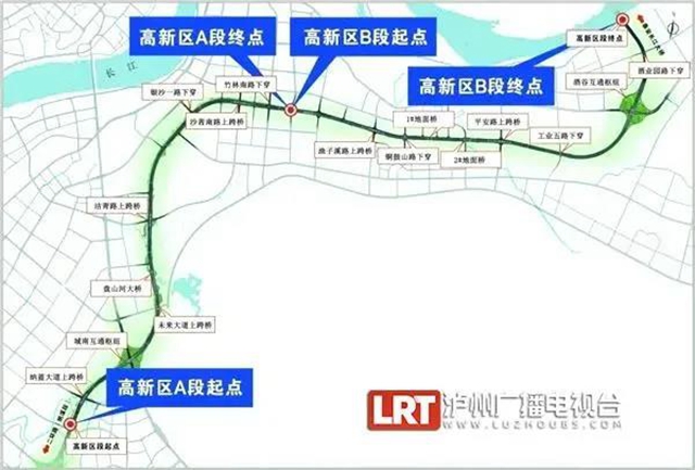 泸州二环路高新区段建设项目加快推进，预计2023年建成