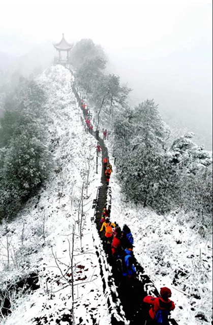 来方山，“雪”拼！(图15)