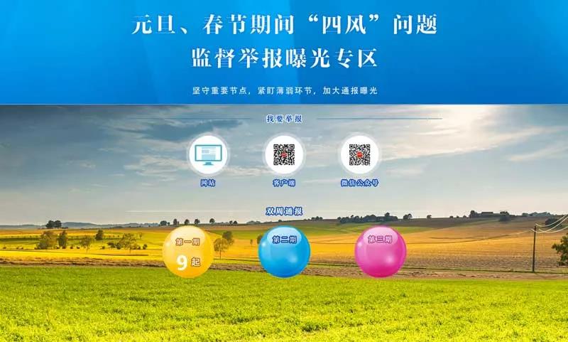 元旦、春节期间"四风"问题监督举报曝光专区通报9起典型案例