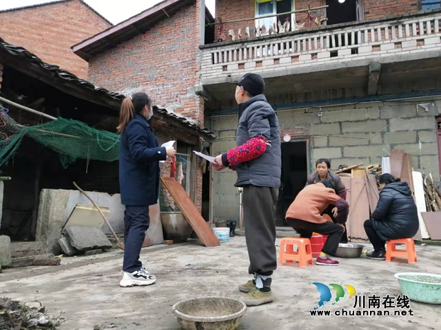 内江经开区靖民镇凉风社区：天天宣传天天安，日日防火日日宁(图1)