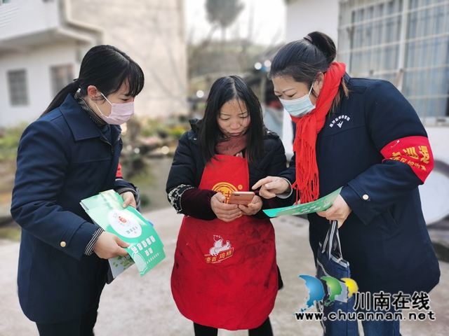 内江经开区靖民镇石马村：做好疫情防控宣传，构筑群防群治防线(图1)