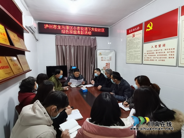 龙马潭区小市街道下大街社区开展“绿色家庭”表彰活动(图2)