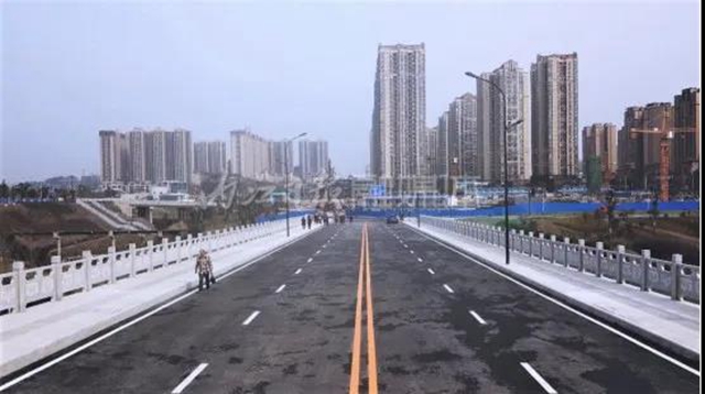 横跨谢家河，内江城区又一座大桥建成通车！(图2)