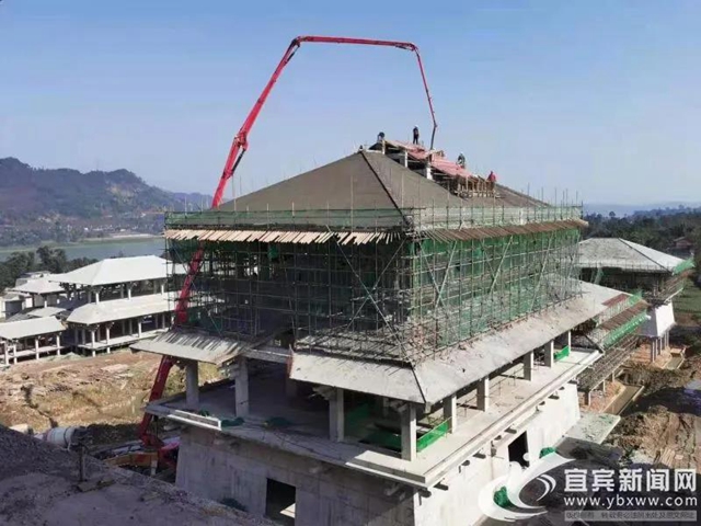 皇宫、城墙、兵营……宜宾李庄古金沙国影视城初具雏形(图3)