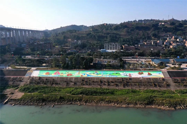 哪吒闹海彩绘太惊艳了！就在宜宾这个公园(图5)