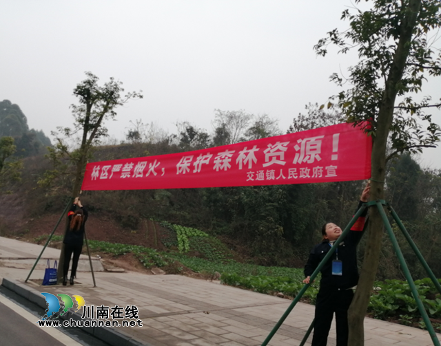 内江经开区交通镇：森林防火无小事，防微杜渐筑平安(图1)
