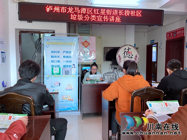 龙马潭区红星街道长桥社区开展未成年人垃圾分类宣传讲座(图1)