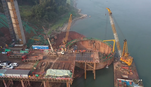 【项目进行时】合江白沙长江大桥又有新进展，现场施工图看这里……(图5)