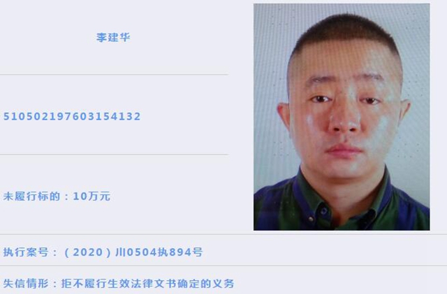 龙马潭区人民法院 | 失信被执行人曝光(2021年第1期)(图3) 龙马潭区人民法院 | 失信被执行人曝光(2021年第1期)(图3)