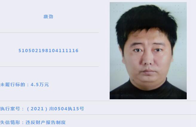 龙马潭区人民法院 | 失信被执行人曝光(2021年第1期)(图5) 龙马潭区人民法院 | 失信被执行人曝光(2021年第1期)(图5)