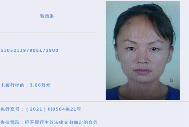 龙马潭区人民法院 | 失信被执行人曝光(2021年第1期)(图10) 龙马潭区人民法院 | 失信被执行人曝光(2021年第1期)(图10)