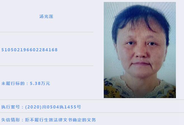 龙马潭区人民法院 | 失信被执行人曝光(2021年第1期)(图22) 龙马潭区人民法院 | 失信被执行人曝光(2021年第1期)(图22)