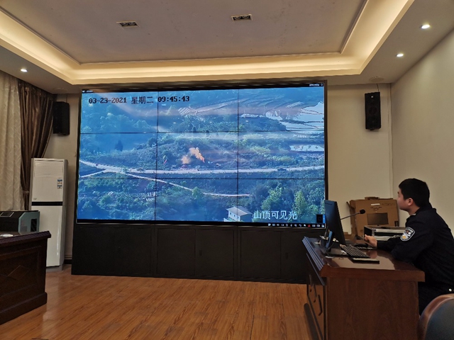江阳区方山云峰寺开展森林防灭火实战演练(图1) 江阳区方山云峰寺开展森林防灭火实战演练(图1)