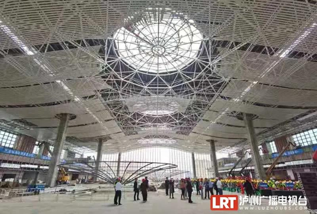 誓师！泸州高铁站建设火力全开，确保如期完工(图5)